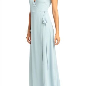 Bridesmaid or formal steel blue dress (medium)